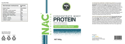 NAC Nutrition Concentrate Whey Protein 900 grammi