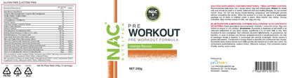 NAC Nutrition Pre Workout Preparato Solubile 240 grammi