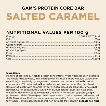 Gam's Barretta Proteica Caramello Salato 50 grammi