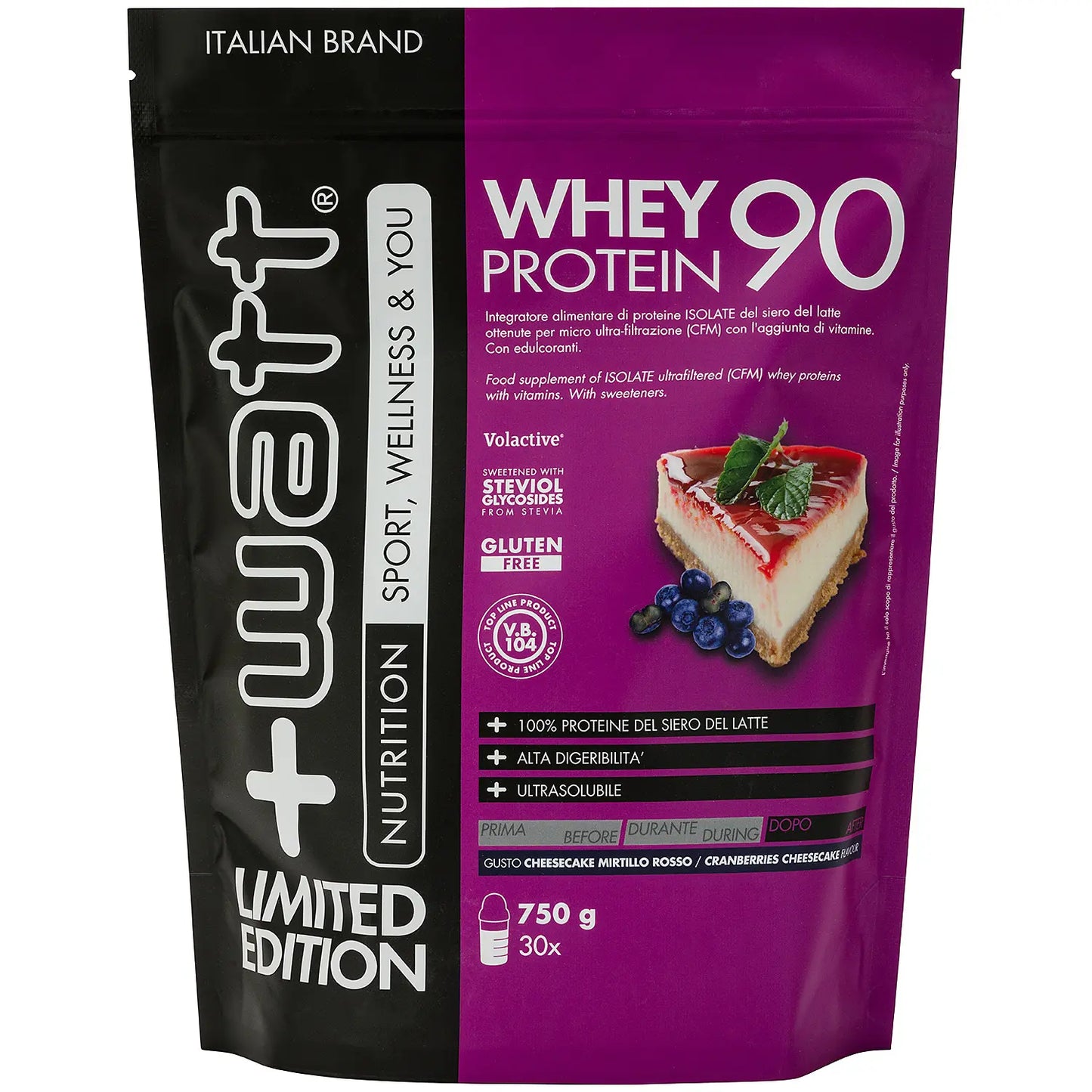 +Watt - Whey Protein  90 - 750 Grammi