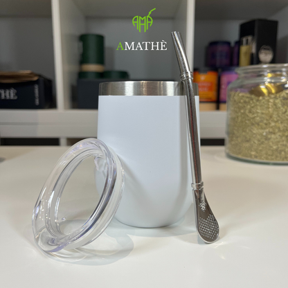 Tazza Bianca con Bombilla