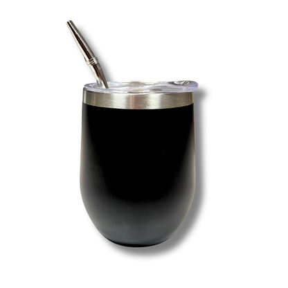 Tazza Nera con Bombilla