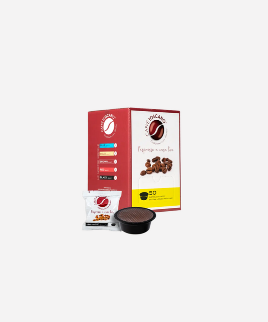 Caffè Toscano Compatibili Lavazza®* A Modo Mio®* Miscela Black Quality - 50 capsule