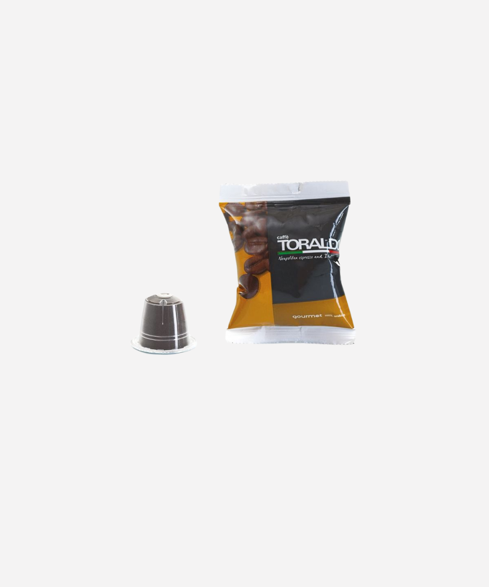 Caffe Toraldo - Capsule Compatibili Nespresso* - Miscela Gourmet 100% Arabica - 100 capsule