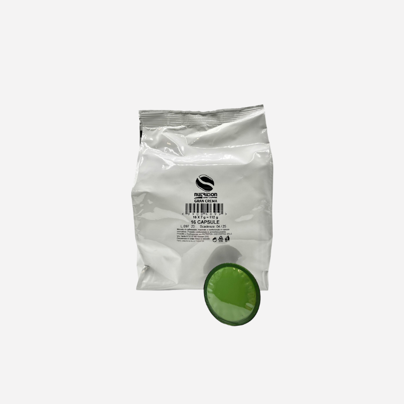 Capsule Nutrition and Coffee - Gran Crema - Compatibili Dolce.   Gusto®*  - Confezione da 80 capsule