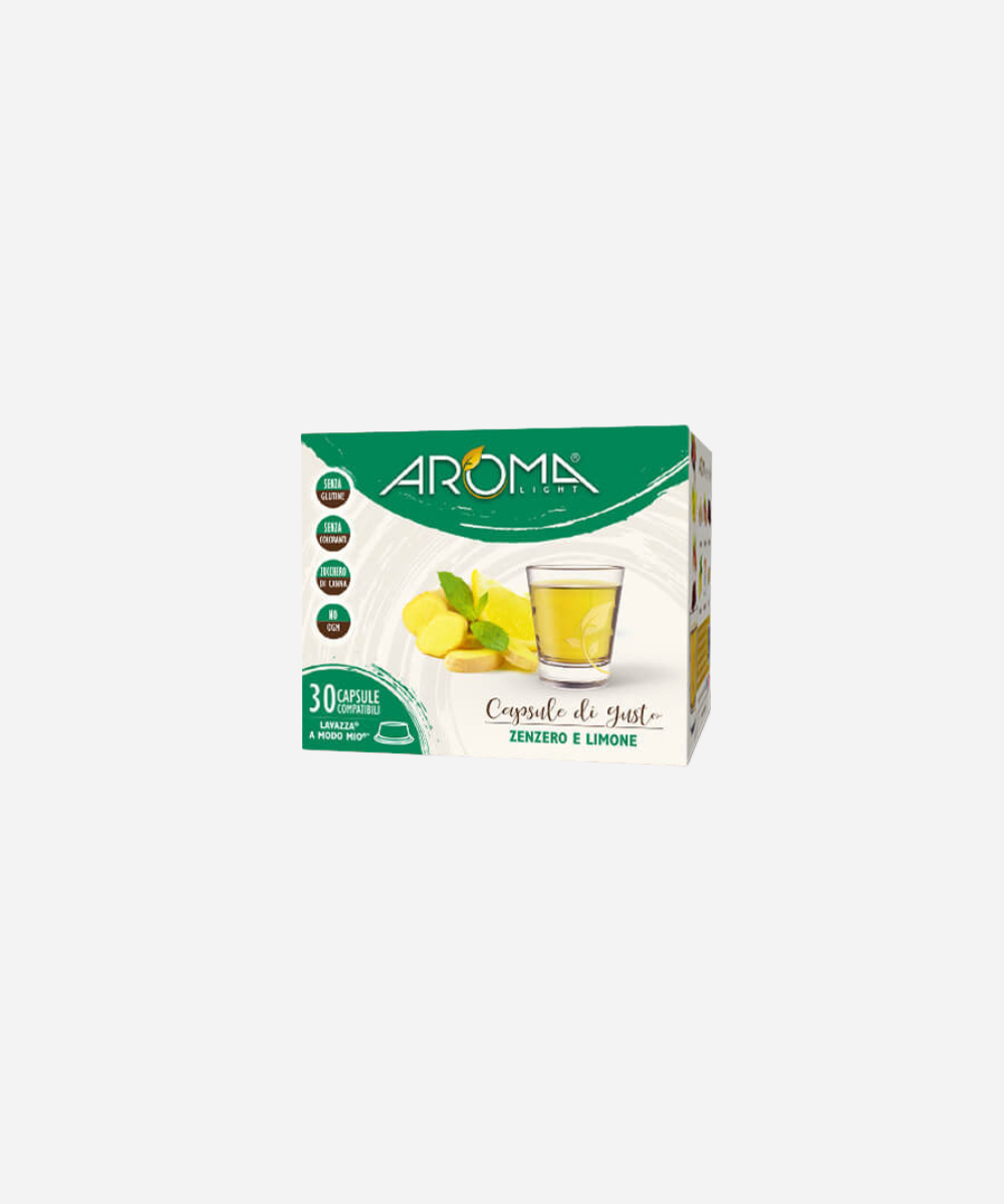 AROMA Zenzero e Limone - Capsule Compatibili A Modo Mio*