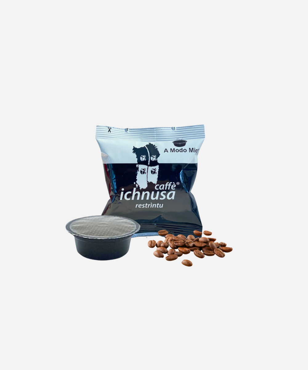 CAFFE ICHNUSA - RESTRINTU- CAPSULE COMPATIBILI CON MACCHINE A MARCHIO Lavazza®* A Modo Mio® - 50 capsule