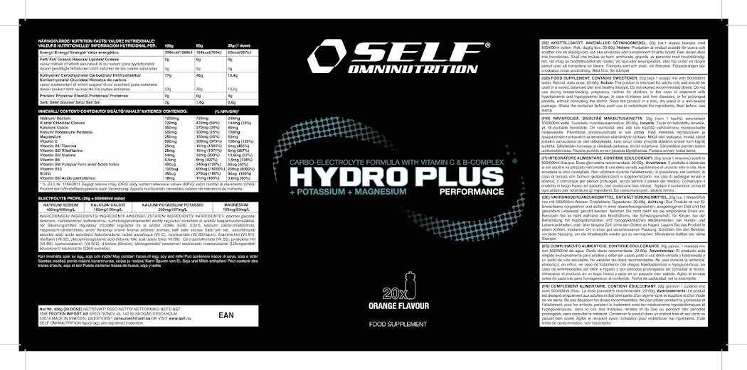 Self Omninutrition - Hydro Plus - 400 Gr
